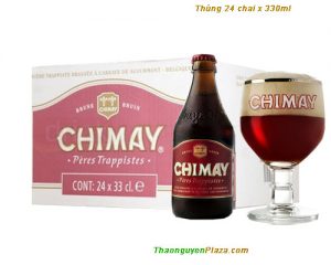 Hộp quà tặng bia Chimay đỏ và Ly cao cấp ( hộp 3 chai ) 4 Thung bia Chimay do 330ml 1