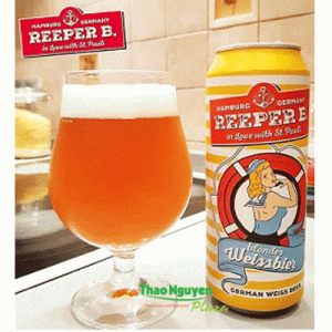 BIA REEPER B BLONDES WEISSBIER _ Thùng 24 lon 500ml 1 Reeper B Blondes Glass